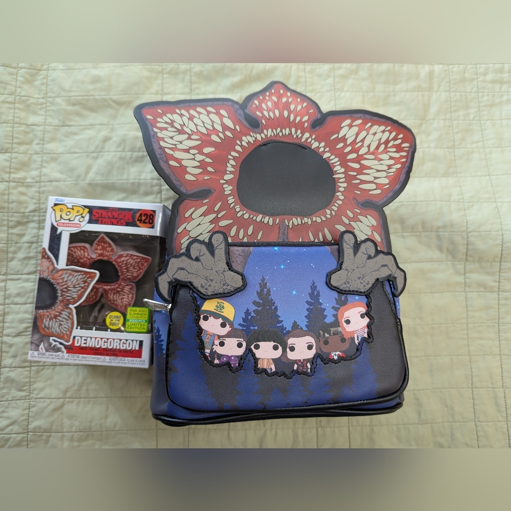 Loungefly Black Stranger Things Backpack